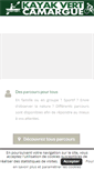 Mobile Screenshot of kayakvert-camargue.fr